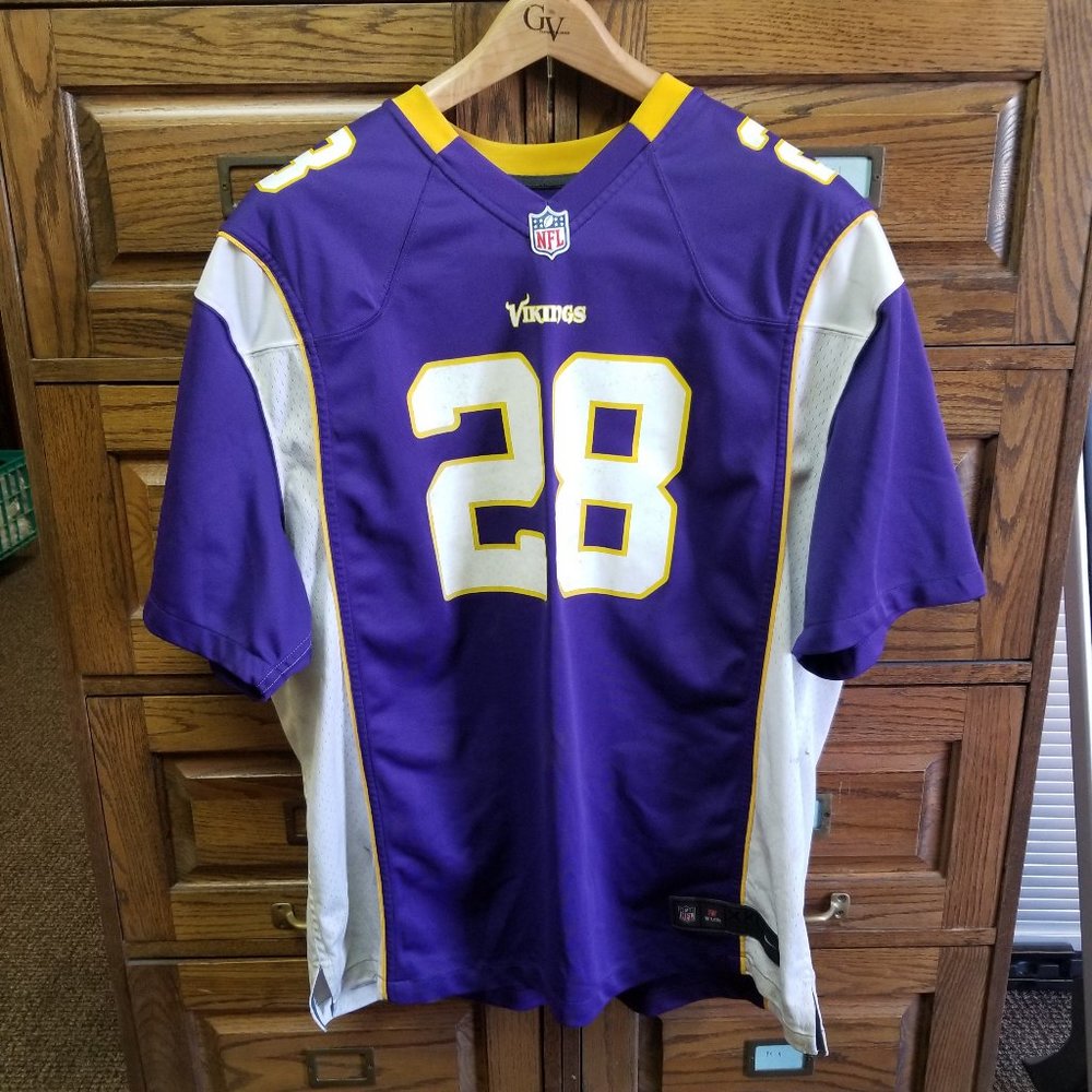 Nike XXL Minnesota Vikings Adrian Peterson #28 Football Jersey NFL Men's 2X